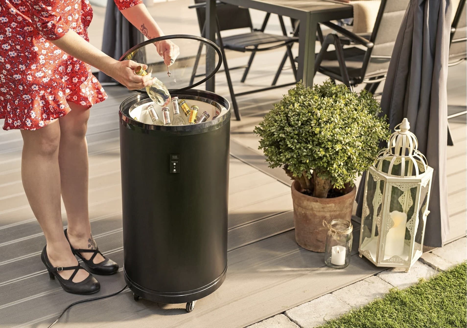 Party cooler 50 liter i bruk