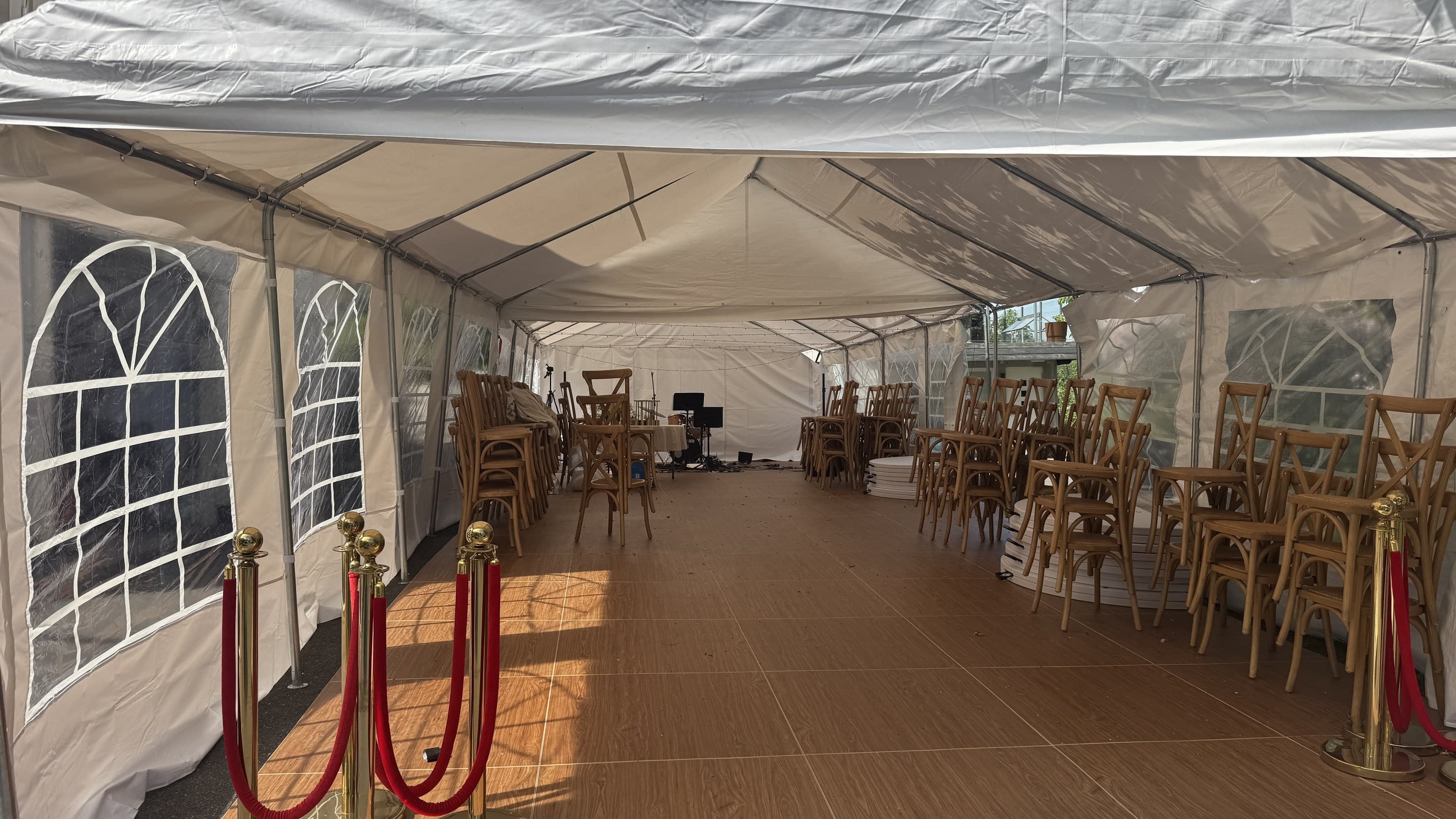 Partytelt Partytelt 5x16 PVC - døgnleie