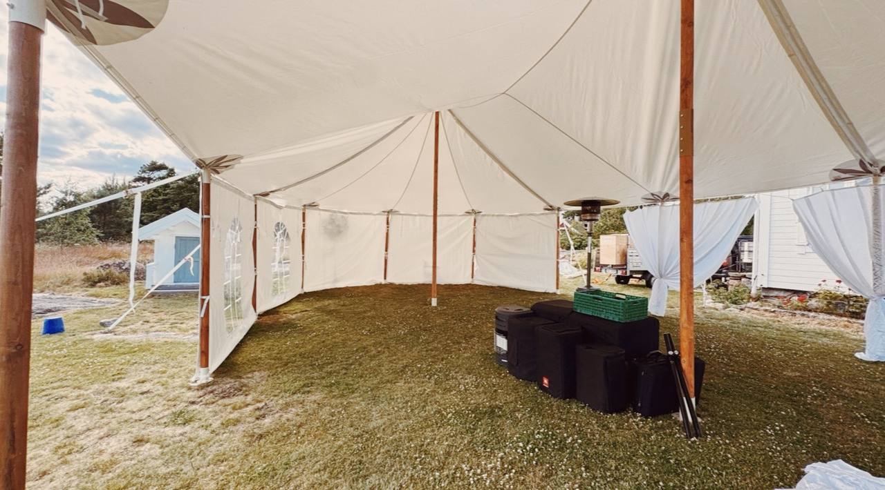 8x14 m seildukstelt 3