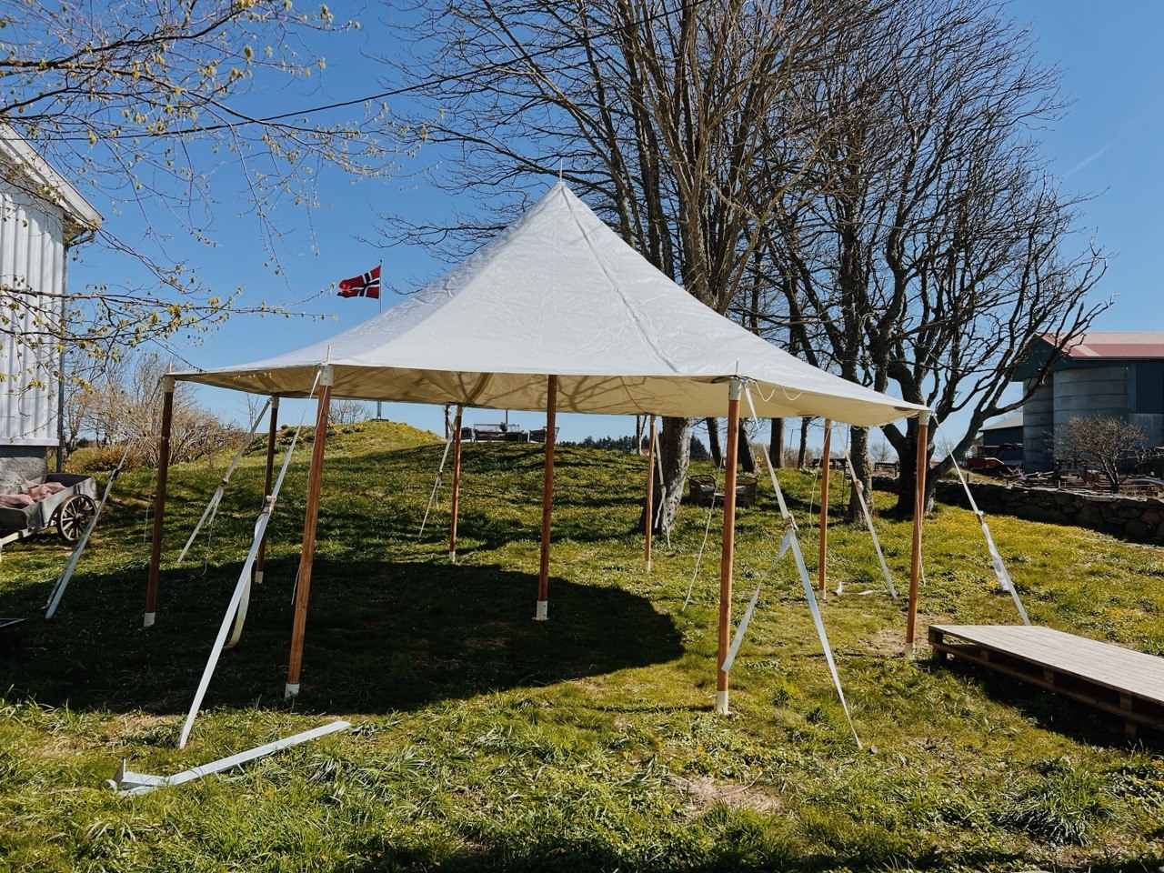 Seildukstelt 8x8 m