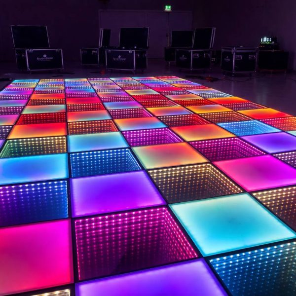 Lysende dansegulv moe